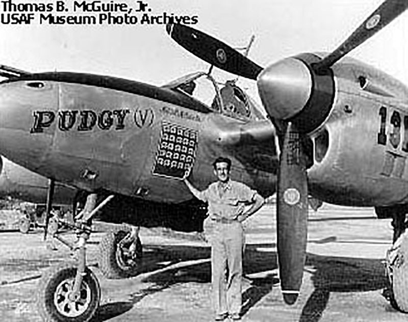 44-24155 P-38L Lightning 5AF 475FG431FS 131 Pudgy (V) Maj Thomas McGuire Luzon Philippines 02