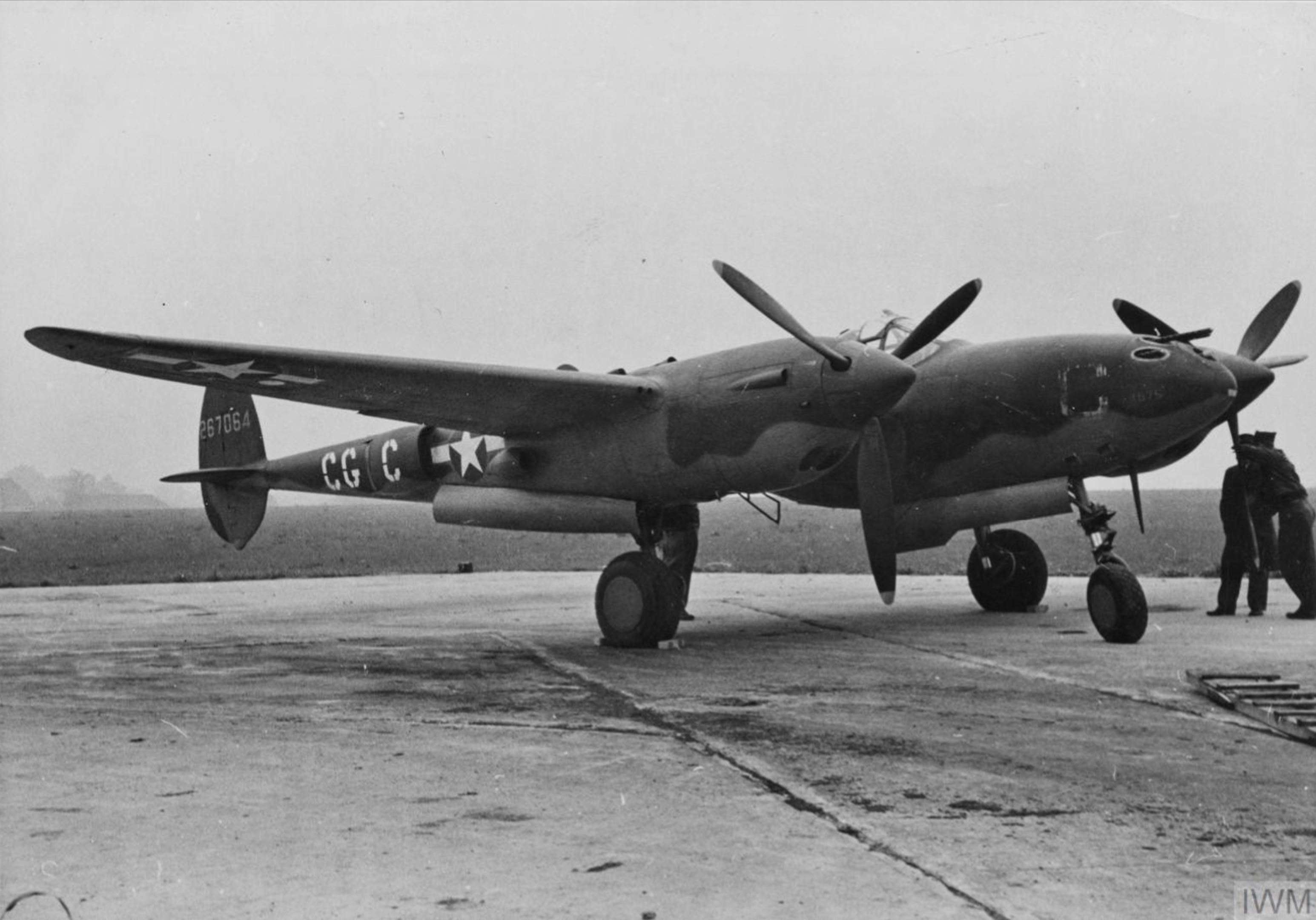 42-67064 P-38H Lightning 8AF 55FG38FS CGC Texas Ranger Col Jack Jenkins Nuthamstead 27th Oct 1943 FRE2439