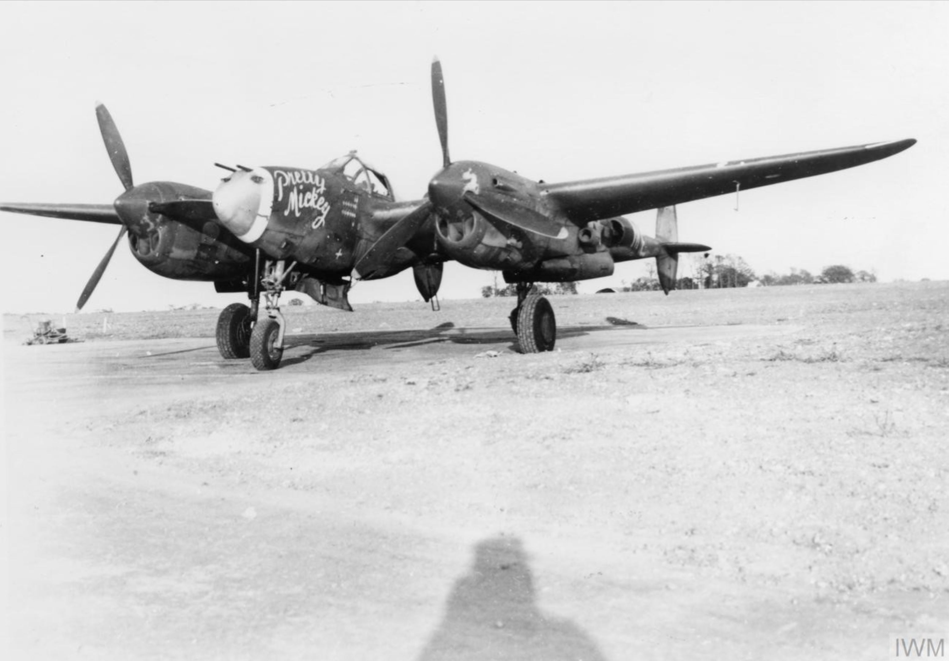 Lockheed P-38 Lightning 8AF 55FG Pretty Mickey Nuthampstead England FRE10057