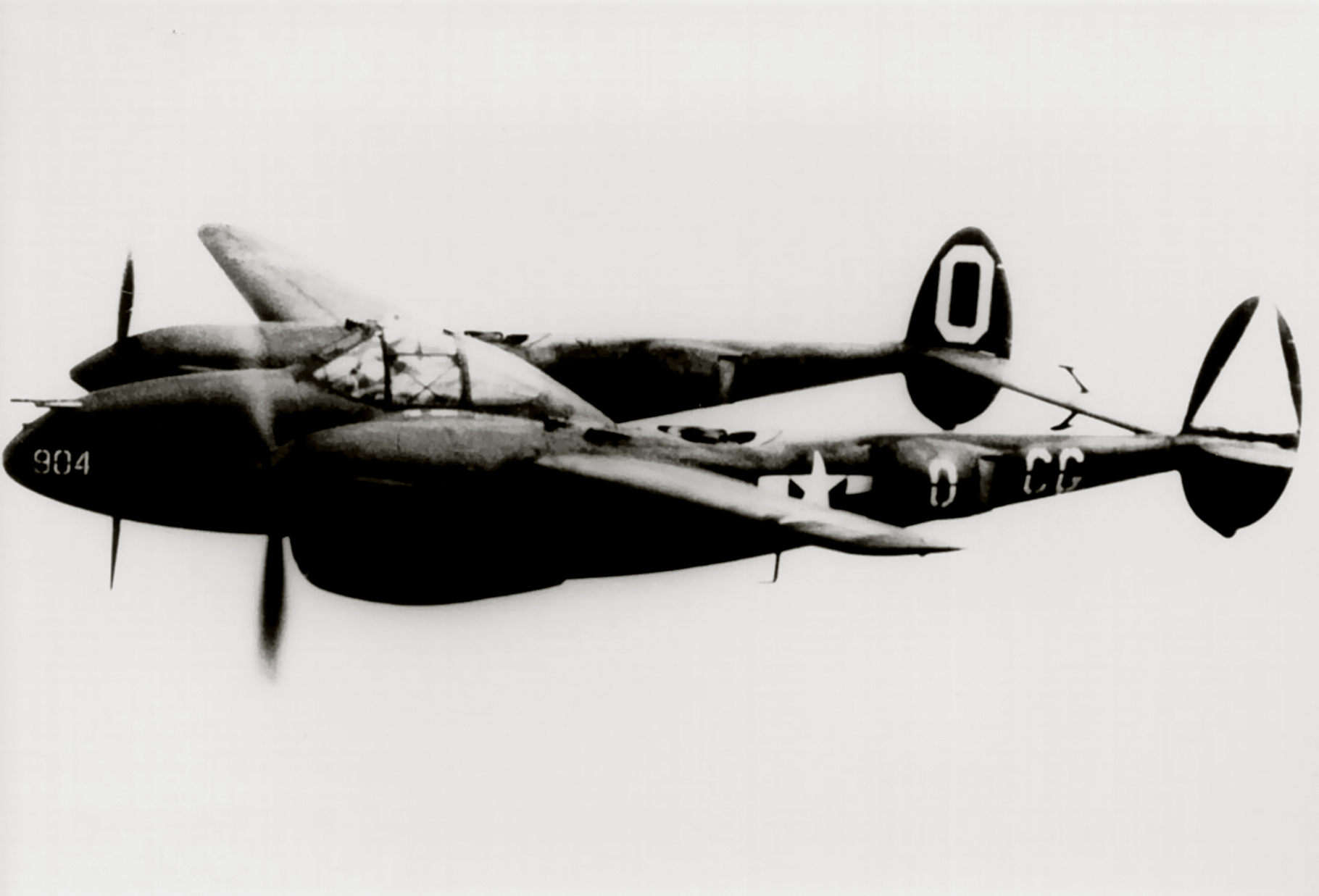 Lockheed P-38 Lightning 8AF 55FG38FS CGO in flight 01