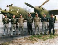 Asisbiz 43 2xxx P-38G Fighter 8AF 55FG38FS Wabbit with CO's of the 38FS and 55FG at McChord Field 4th June 1943 01