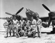 Asisbiz American P-38 Lightning 82FG96FS pilots who shot down 10 enemy aircraft over Sicily 18th June 1943 NA620