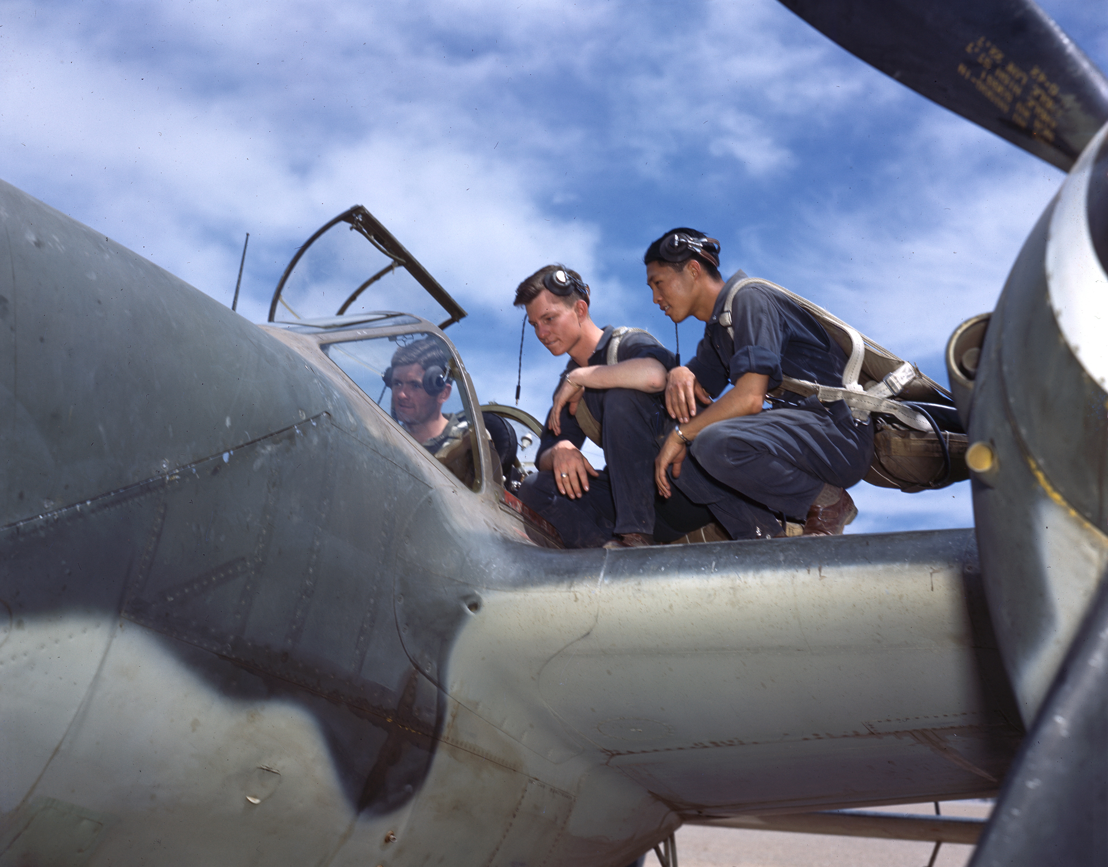 Lend lease Lockheed P-38 Lightning MkI RAF serial AF132 used in flight training USA 03