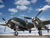 Asisbiz Lend lease Lockheed P-38 Lightning MkI RAF serial AF132 used in flight training USA 01