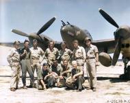 Asisbiz Lockheed P-38 Lightning named Spud with pilots who scored victories over Sardinia on 4th Sep 1943 01