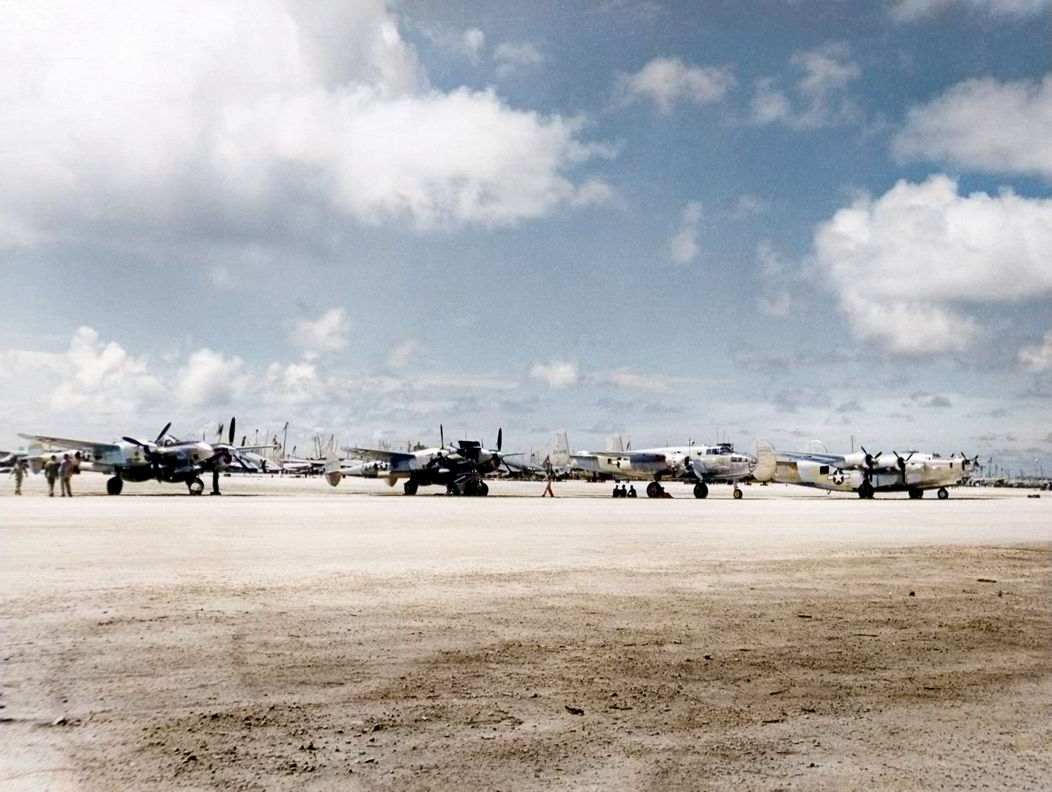 Lockheed F-5A Lightning 7AF at Ewajalein Marshall Islands 5th July 1944 NA289