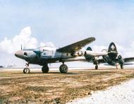 Asisbiz 42 68226 F-5B Lightning 7AF 8PRG28PRS Junior taxies out for takeoff from Yontan Okinawa 10th July 1945 01