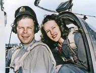 Asisbiz American 5AF 49FG pilot Richard Ira 'Dick' Bong with his Marge state side 01