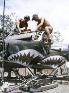 Asisbiz Lockheed P-38 Lightning 13AF 18FG having engine maintenance when based in New Guinea 1942 43 01