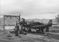 Asisbiz 42 20381 Bell P 39Q Airacobra 7AF Hawaiian defense undergoing maintenance Oahu Hawaii 15th Feb 1944 NA969