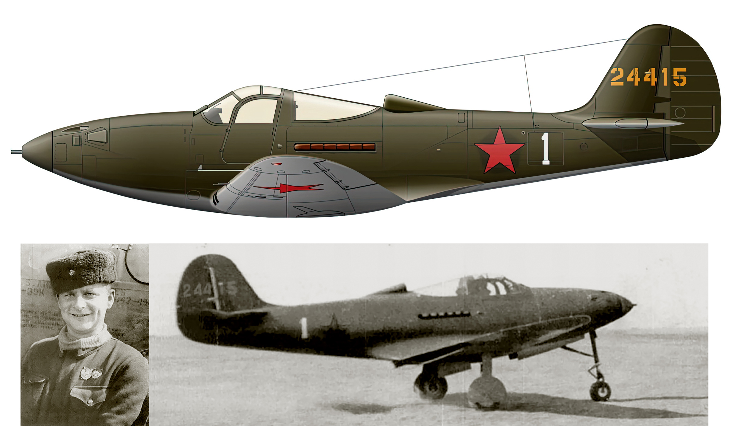 42 4415 Bell P 39K Airacobra 100GvIAP 9HYADES White 1 Dmitry Borisovic Glinka Kuban Front 1943 0A