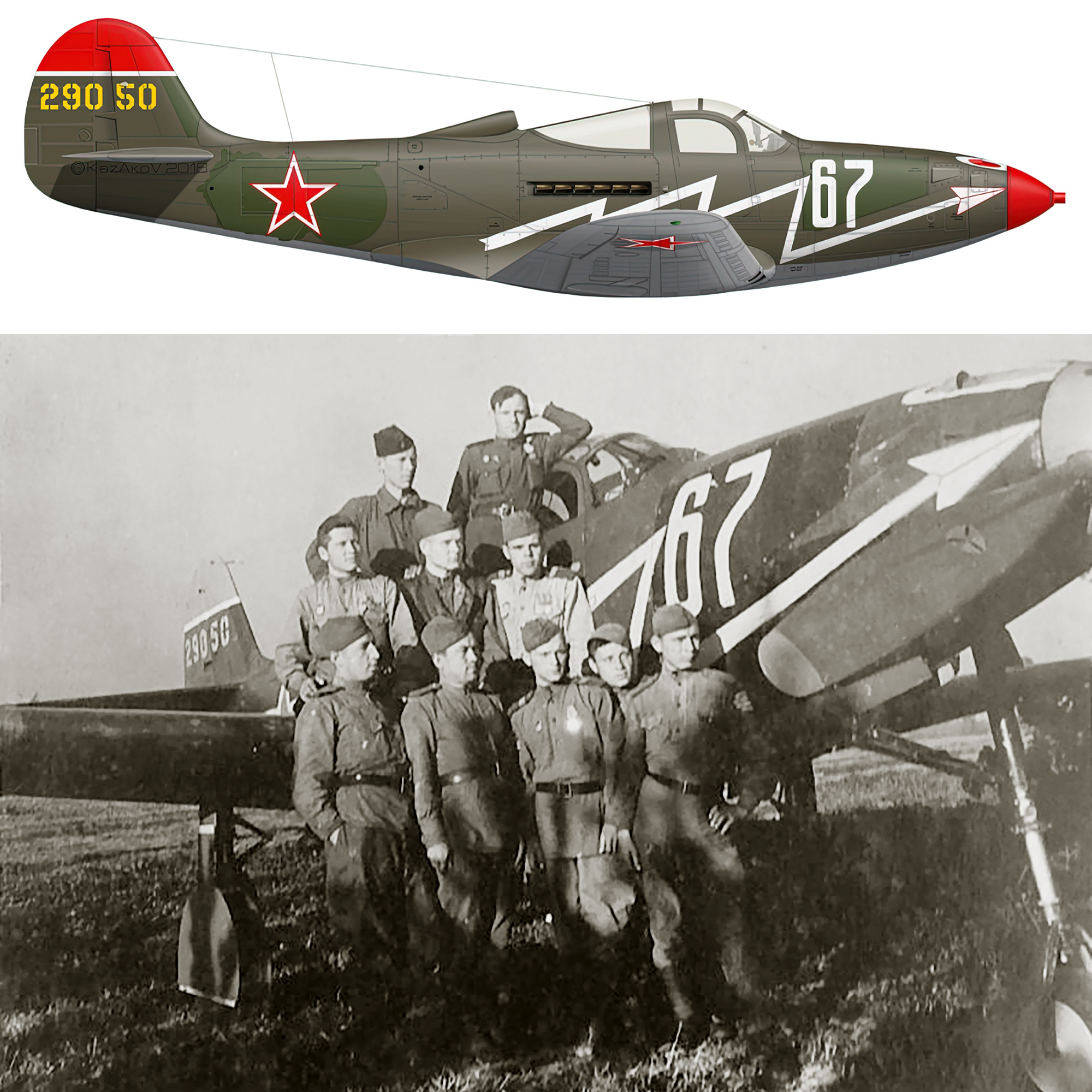 42 9050 Bell P 39N Airacobra 67GvIAP 273IAD White 67 Belorussian Front 1944 0A