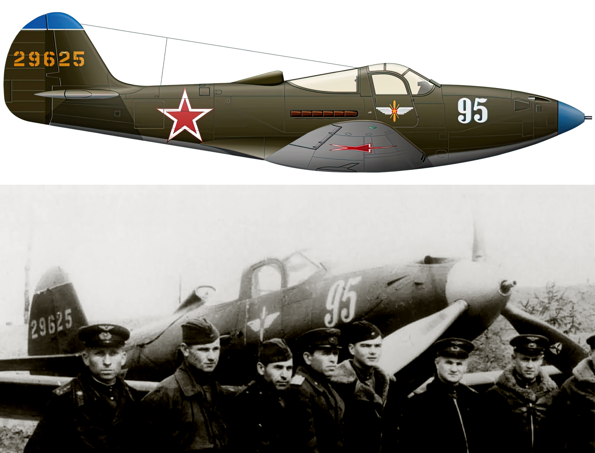 42 9625 Bell P 39Q Airacobra 30GvIAP 180IAD Silver 95 Khasan Mingeevich Ibatulin on Belorussian front 1945 0A