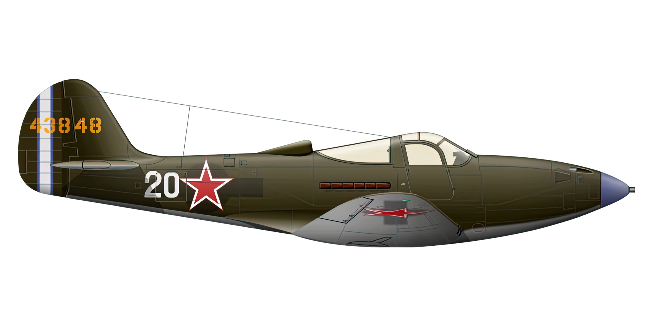 44 3848 Bell P 39Q Airacobra 66IAP 329IAD White 20 Belorussian Front 1944 0A
