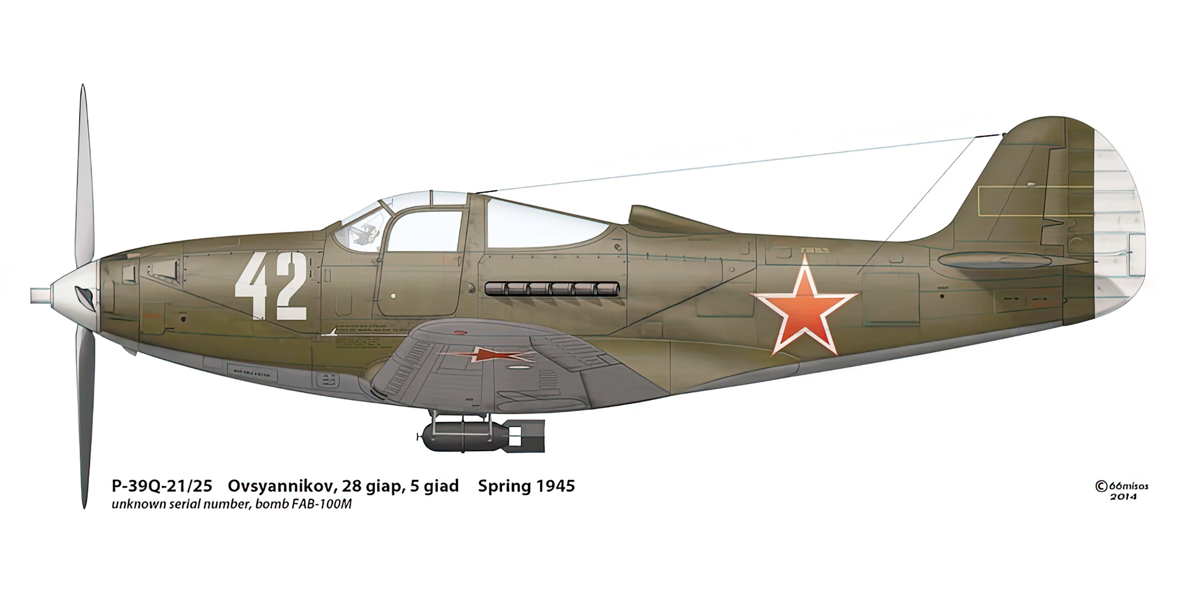Bell P 39Q Airacobra 28GvIAP 5GIAD White 42 PB Ovsyannikov Baltic and Leningrad Fronts 1945 0B