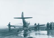 Asisbiz USAAF Lend Lease P 39Q Airacobra landing mishap Ladd Field Alaska before flying to Siberia 1944 NA450