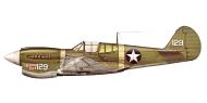 Asisbiz Curtiss P 40M Warhawk 18FG44FS White 129 Robert B Westbrook Princess Pat II at Munda Aug 1943 0A