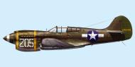 Asisbiz USAAF 42 46140 Curtiss P 40K Warhawk 18FG78FS White 205 1943 0A
