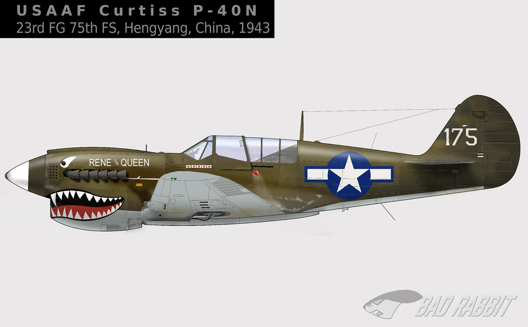 人気アイテム Warhawk P-40N Curtiss Asisbiz 23FG75FS the Rene 175 White G.I.ジョー