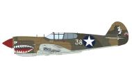 Asisbiz Curtiss P-40E Warhawk 23FG16FS White 38 Lt Dallas A Clinger at Kweilian China Jan 1943 eduard 0A