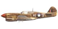 Asisbiz USAAF 42 10461 Curtiss P 40L Warhawk 332FG99FS White A19 1Lt Charles Bailey Madna Italy Jan 1944 0A