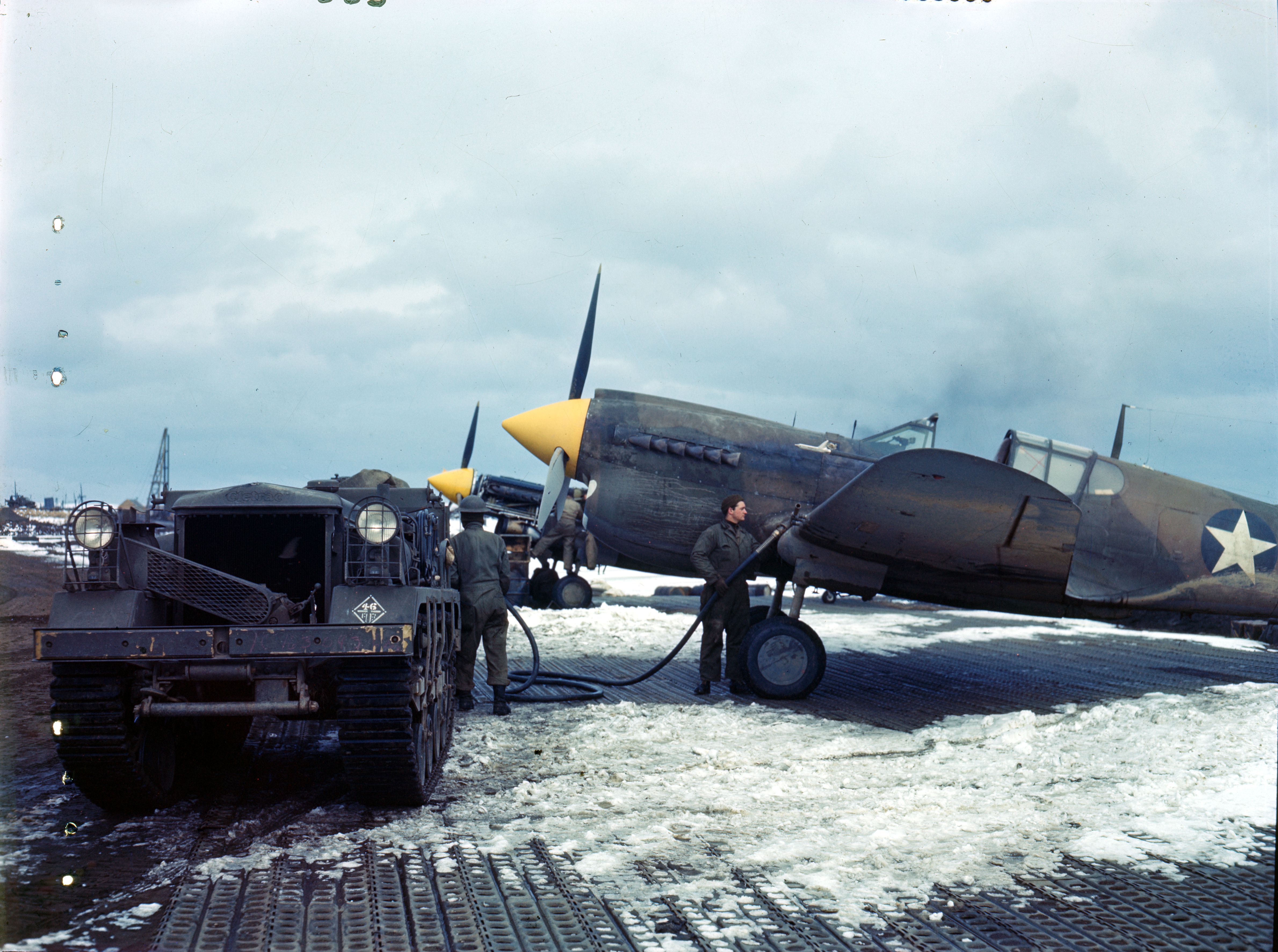 Curtiss P 40 Warhawk 343FG in the Aleutians 11th Dec 1943 80 GK 8160