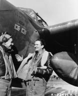 Asisbiz Aircrew 11AF 343FG Capt George Laven (right) during the Aleutian campaign Alaska 1942 NA022