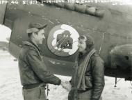 Asisbiz Aircrew 11AF 343FG18FS with Capt John Stravinoha left and Lt Hugo O Laine Adak Alaska 1942 NA1070