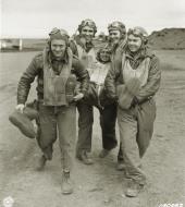 Asisbiz Aircrew 11AF 343rd Fighter Group P 40 Warhawk pilots during the Aleutian campaign Alaska 1943 NA001