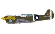 Asisbiz Curtiss P 40E Warhawk 343FG11FS Aleutian Tigers Yellow 585 Adak Alaska 1942 eduard 0A