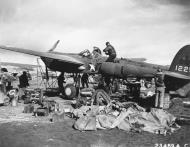 Asisbiz USAAF 41 2239 P 38E Lightning 343FG54FS undergoing repairs at Aleutian Islands 1943 NA162