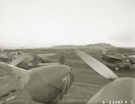 Asisbiz USAAF 41 2292 P 38E Lightnings 343FG54FS taxiing for a raid at Attu Aleutian Islands 1943 NA1102