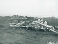 Asisbiz USAAF 44 25074 P 38L Lightning 343FG344FS 308 suffered a belly landing at Shemya 1st Nov 1945 NA405