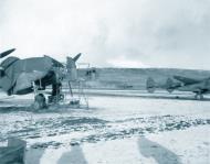 Asisbiz USAAF Lockheed P 38E Lightnings 343FG undergoing repairs at Aleutian Islands 1943 NA1119