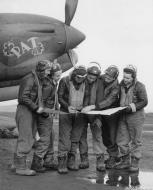 Asisbiz USAAF P 38E Lightning 343FG54FS Capt Morgan A Giffin CO of 54FS at Aleutian Islands 1943 NA222
