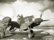 Asisbiz USAAF P 38E Lightning 343FG54FS Lt Herbert Hasenfus prior to take off at Aleutian Islands 1943 NA024