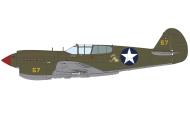 Asisbiz Curtiss P-40E Warhawk 49FG8FS Yellow 57 Capt George Edward Kiser Darwin Australia 1942 eduard 0A