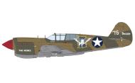 Asisbiz USAAF 41-25164 Curtiss P-40E Warhawk 49FG9FS White 75 Capt Ben S Irvin CO The Rebel Darwin Australia 1942 eduard 0B