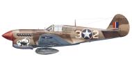 Asisbiz USAAF 42 10453 Curtiss P 40L Warhawk 57FG64FS White 32 1Lt Paul L Carll at Scordia Sicily Sep 1943 0A