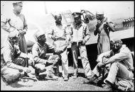 Asisbiz Aircrew 79FG pilots Lt George R Bolling Capt Erwin B Lawrence CO and Capt Leon C Roberts in Italy Sep 1943 NARA2