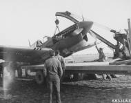 Asisbiz Curtiss P-40 Warhawk 79FG after a crash landing due to battle damage at Capodichinio Italy 1944 01