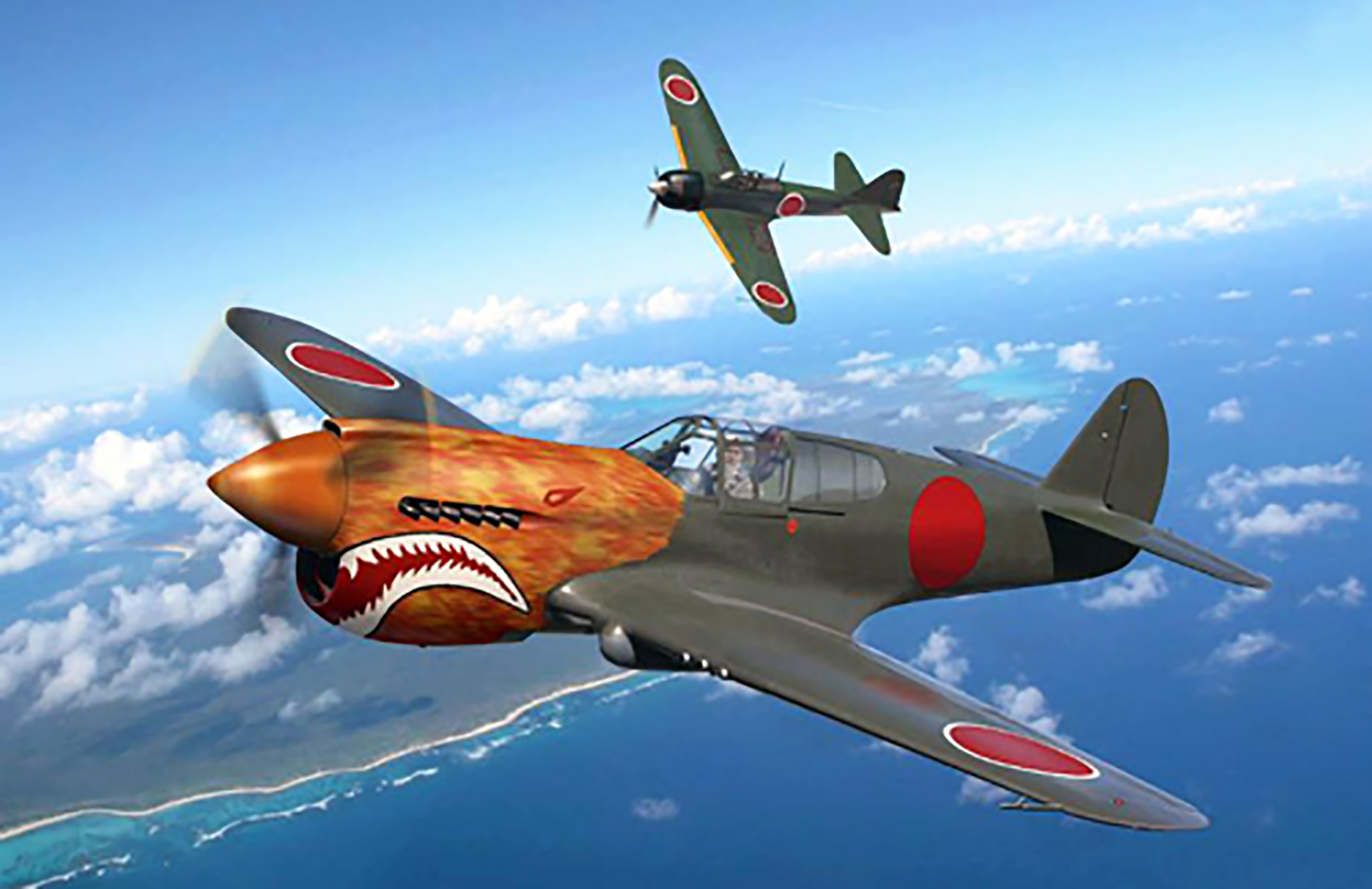 Curtiss P 40 captured by the Japanese in the Philippines 0A