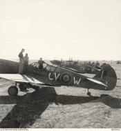 Asisbiz Curtiss P 40F Kittyhawk RAAF 3Sqn CVW FS431 with CVP FS411 Foggia Italy 1943 AWM MEA0843