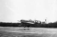 Asisbiz Curtiss P 40N Kittyhawk RAAF 75Sqn GAV landing at Morotai airfield 01