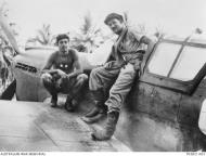 Asisbiz USAAF 41 36084 Curtiss P 40E Kittyhawk RAAF 75Sqn S FLt Bruce E Brown A29 133 Polly at Milne Bay AWM P02821