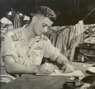 Asisbiz Aircrew RAAF 76Sqn SqnLdr Ian S Loudon CO at Momote Los Negros Apr 1944 AWM OG1810