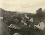 Asisbiz Curtiss P 40N Kittyhawk RAAF 78Sqn HU A29 573 line up at Cyclops Hollandia Dutch New Guinea May 1944 AWM OG1060