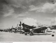 Asisbiz Curtiss P 40N Kittyhawk RAAF 78Sqn HUQ Hot Stuff A29 574 at Noemfoor Island DNG 1944 AWM AC0070