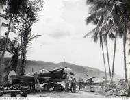 Asisbiz Curtiss P 40N Kittyhawk RAAF 80Sqn BUx at Hollandia Dutch New Guinea May 1944 AWM OG1076