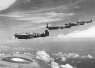 Asisbiz Curtiss P 40N Kittyhawk RAAF 80sqn BUG A29 538 BUC BUP and BUJ over Dutch New Guinea 1944 AWM P00546